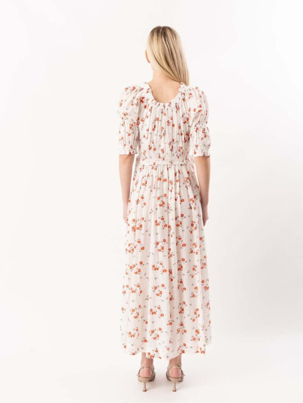 Doen Ischia dress in poppy field NWT size M - Picture 3 of 5
